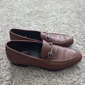 Monte Rosso Chestnut Leather Slip-Ons
